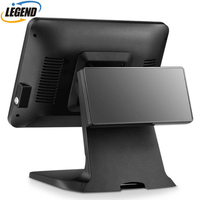 CJ-T680 PC POS Inteligente Android con Pantalla Táctil Panorámica de 12 Pulgadas, Sistema POS Todo en Uno con VFD o Pantalla para Clientes de 12 Pulgadas
