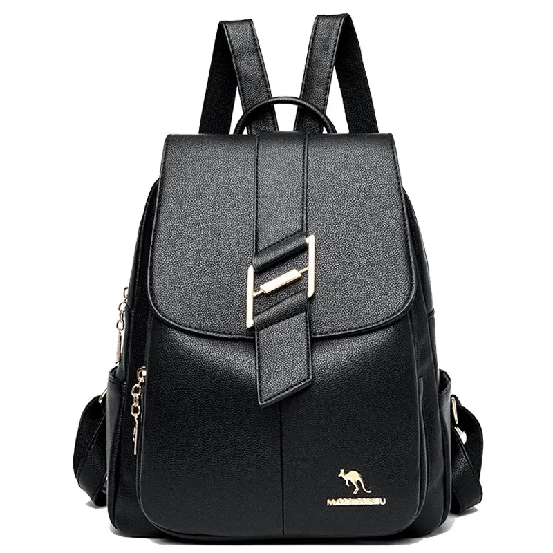 جديد جودة عالية حقيبة ظهر مصنوعة من الجلد النساء الأزياء حقيبة السفر الحقائب المدرسية ل المراهقات متعددة الوظائف حقائب كتف