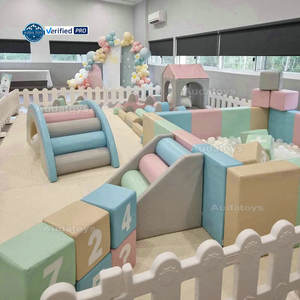 Aire de jeu commerciale de luxe pastel sur mesure Ensemble de jeu souple Terrain de jeu intérieur - Product Image 3