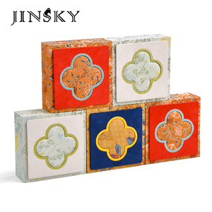 Jinsky Palace Style Silk Brocade Drawer <b>box</b> Rectangular Case for <b>Necklace</b>, Bracelet, Bead Bracelet,Seal for Packaging - Product Image 1