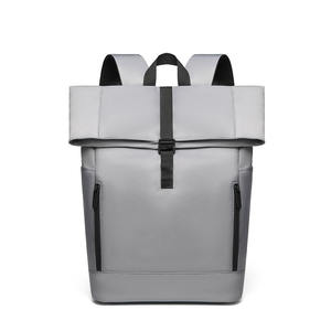 Custom Men's Fashionable Rolltop <b>Laptop</b> Backpack Waterproof Anti-theft <b>Cover</b> Business Leisure Backpack - Product Image 6