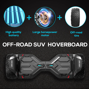 Para Gyroor Warrior, Hoverboard Todoterreno de 8.5 Pulgadas con Altavoces Bluetooth y Luces LED, Scooter Autoequilibrado - Product Image 3