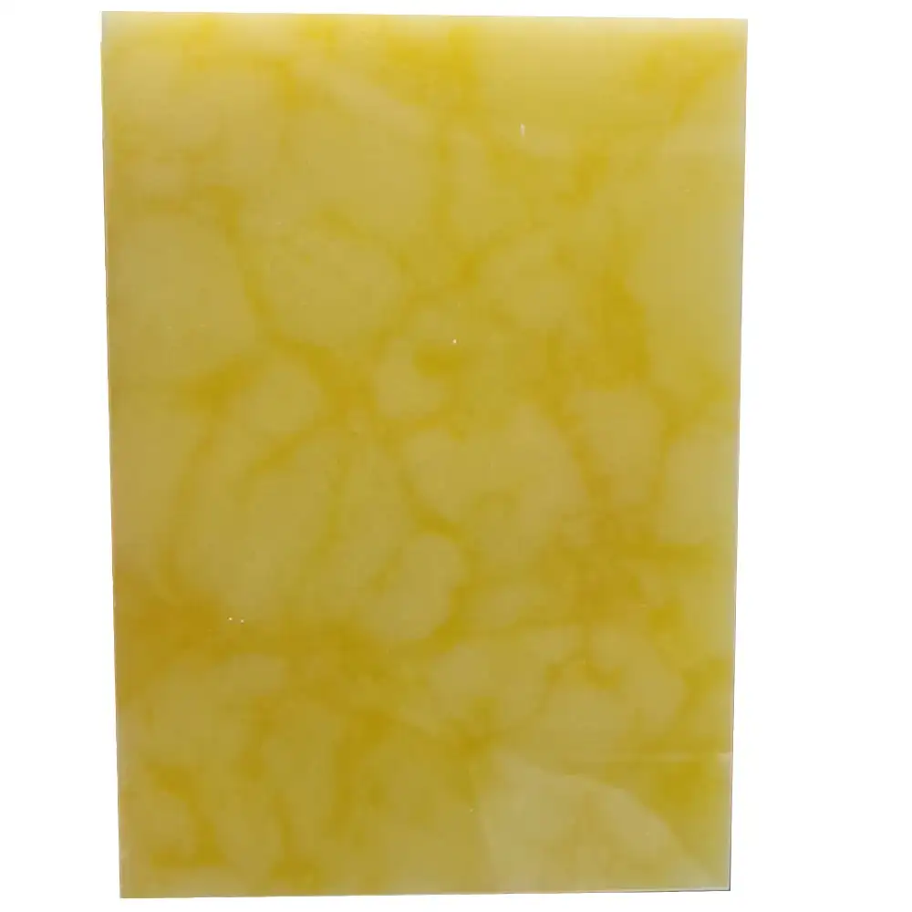 Hoja de pared de piedra artificial de alabastro, panel de pared retroiluminado, amarillo