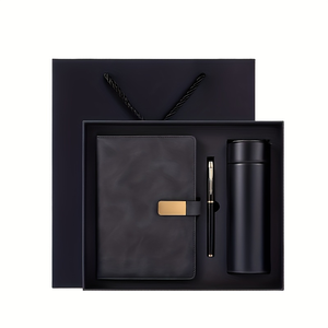 Custom Logo A5 Leather Notebook Insulated Tumbler Executive <b>Pen</b> Business Gift Set Luxury Corporate Office Gift <b>Box</b> - Product Image 1
