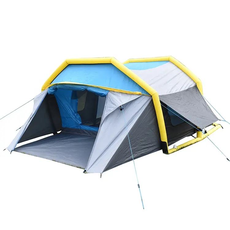 Tente de Camping gonflable pour 3 à 4 personnes, Double peau, imperméable, pas de course à pied, ouverture rapide en plein air, 3 secondes