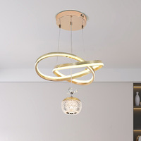 Lámpara de Araña LED Moderna de Lujo, Éxito de Ventas en Comercio Electrónico Transfronterizo, para Uso Doméstico, Comedor, Dormitorio, Estudio