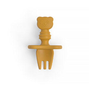 Cuillère et fourchette d'apprentissage en silicone personnalisables avec logo pour bébé, outils de repas souples pour l'autonomie alimentaire des nourrissons et des tout-petits - Product Image 3