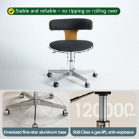 Chaise de bureau ergonomique moderne réglable en hauteur avec support lombaire, chaise de bureau pour ordinateur, chaise pour bureau et salon
