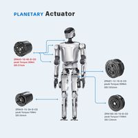 Actuador Robótico con Reductor de Torque Personalizado ZBDynamiX, Alta Precisión, Bajo Ruido, 10arcmin, con Motor de Engranajes DC, OEM o ODM