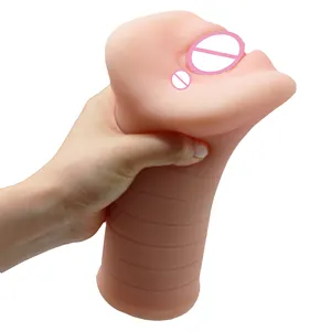 3D人工膣男性オナニーカップソフトディープスロートリアルなポケットリアルプッシーアナルソフトシリコン大人のおもちゃ