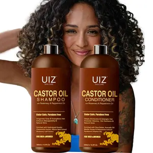 Organic Black Jamaican Castor Oil Hair Shampoo And Conditioner Anti Dandruff Anti Ithching Hair Scalp Care Curl Shampoo Set