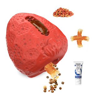 ผลิตภัณฑ์ที่เป็นกลาง ของเล่นเคี้ยวสำหรับสุนัข 98x94x97 มม. ของเล่นทำความสะอาดฟันยางสำหรับสุนัข สีแดง สีเขียว สีฟ้า - Product Image 2