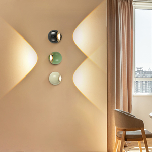 Lámpara de <span class=keywords><strong>pared</strong></span> LED de dormitorio de sala de estar de hotel de cristal minimalista de interior moderno - Product Image 4