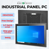 Industrial HMI Linux Windows IP65 impermeable 10,4 12,1 15 17 19 pulgadas Panel táctil pantalla táctil integrada resistente todo en una PC