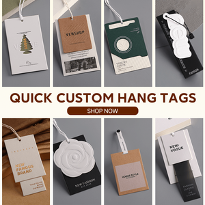 ป้ายแขวนเสื้อผ้า กระเป๋า และรองเท้า แบบกำหนดเอง พิมพ์โลโก้ ชื่อ ราคาประหยัด เป็นมิตรกับสิ่งแวดล้อม พร้อมเชือก - Product Image 3