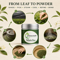 Poudre de Matcha Uji biologique certifiée USDA de qualité cérémonielle, marque distributeur, en vrac, boîte de 30g pour boissons, emballée en boîte, sac ou canettes