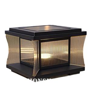 โคมไฟสนามพลังงานแสงอาทิตย์ โคมไฟเสา LED สำหรับสวน วิลล่า ภายนอกอาคาร ทางเข้าบ้าน กันน้ำ ไฟตกแต่งภูมิทัศน์ - Product Image 5