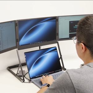 15.6 \ "TriCreate nouvel OEM 1080P FHD USB-C aluminium Portable Triple moniteur d'affaires IPS écran LCD avec écran tactile infrarouge - Product Image 2