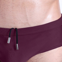 Short de bain pour hommes de marque privée avec bande élastique en corde slip de bain pour hommes personnalisé