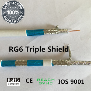 Câble coaxial TJKL-cable de haute qualité 3D-FB 50 Ohm en PVC blanc RG11 avec conducteur en cuivre massif et connecteur <span class=keywords><strong>SMA</strong></span> Mini 5M <span class=keywords><strong>10M</strong></span> 20M 100m 305m - Product Image 2