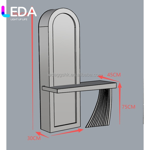 LEDA High Quality White Acrylic <b>Led</b> Wedding Perfume <b>Bar</b> Table Custom Backdrop With <b>Led</b> <b>Light</b> For Event Banquet Decoration - Product Image 3