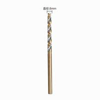 Foret hélicoïdal HSS à queue droite 7-9,5 mm, entièrement affûté, en acier inoxydable haute vitesse, fabrication OEM, vente en gros