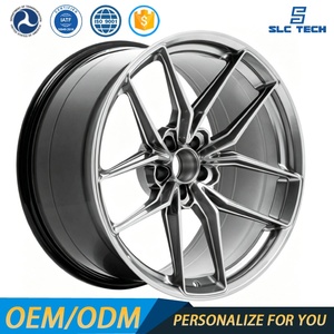 Jantes de voiture en alliage noir à rayons fendus en Y, personnalisées, 19, 20, 21 pouces, pour FF21 BMW Audi <span class=keywords><strong>Tesla</strong></span> Mercedes VW - Product Image 2