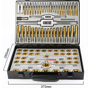 Juego de Herramientas Manuales de Roscado Sae Métrico de 86 Piezas con Machos y Terrajas de Dientes Finos y Gruesos Hss - Product Image 1