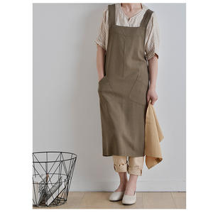 <span class=keywords><strong>Tablier</strong></span> de jardinage simple de style <span class=keywords><strong>japonais</strong></span> pour hommes et femmes, en <span class=keywords><strong>lin</strong></span> <span class=keywords><strong>lavé</strong></span>, <span class=keywords><strong>tablier</strong></span> rétro pour le nettoyage domestique - Product Image 1