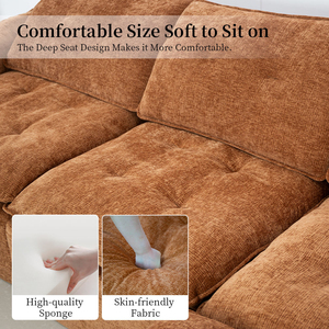 Modern L-Shaped Modular Sectional <b>Sofa</b> for Living Room Apartment Hotel High-Density Foam Free Combination Cloud Couch - Product Image 5