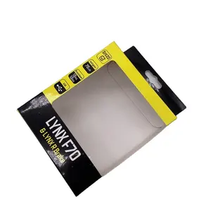 FSC Factory Custom Printed Men Underwear Brand Folding Coated Paper Packaging Box With PVC Window