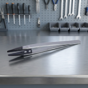 Pincettes antimagnétiques en acier inoxydable avec pointes souples, pointes fines et émoussées, outils de précision pour la réparation de bijoux et de montres |   GS1538 - Product Image 3