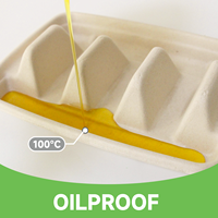 Supports à tacos jetables écologiques, compostables, biodégradables et réutilisables en bagasse de canne à sucre avec couvercles, certifiés OK Compost