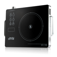 Cuisinière infrarouge RAF 3500W, plaque micro-cristalline, commande tactile numérique LED, minuterie 3 heures, cuisinière portable pour comptoir de cuisine R.8026