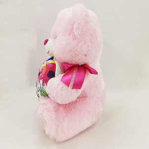 Peluche personalizzato orsacchiotto giocattoli per la festa della mamma con Logo a <span class=keywords><strong>cuore</strong></span> carino <span class=keywords><strong>rosa</strong></span> farcito orsacchiotto bambola mascotte per la festa della mamma - Product Image 3