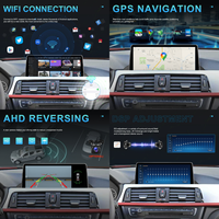 Podofo 10.25 "8 cœurs Qualcomm Android autoradio stéréo 4 + 64G HD écran CarPlay/Android Auto GPS WiFi 4G pour BMW 3 4 Series