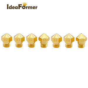 <span class=keywords><strong>Boquilla</strong></span> para Impresora 3D Idea Former <span class=keywords><strong>MK10</strong></span>, Rosca M7, Latón Amarillo, Tamaños 0.2/0.3/0.4/0.5/0.6/0.8/1.0/1.75mm - Product Image 2