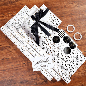 New Design Kids Holiday Disposable Coated Silicone Virgin Roll Hot Stamping Gift <b>Wrapping</b> <b>Paper</b> 43x300cm - Product Image 3