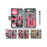 Ensemble d'outils à main multifonctions avec étui rigide - Ensemble de quincaillerie domestique personnalisable OEM comprenant des pinces, un ruban à mesurer et un marteau