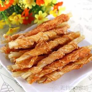 Snack de carne seca para perros Wanpy, Rollo triturado de pollo, 400g, nutritivo, limpieza de dientes y huesos, recompensa, entrenamiento, snack seco para perros - Product Image 5