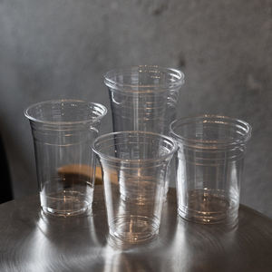 定制印刷标志透明20盎司宠物透明一次性冷饮去平盖塑料杯库存宠物塑料杯 - Product Image 4