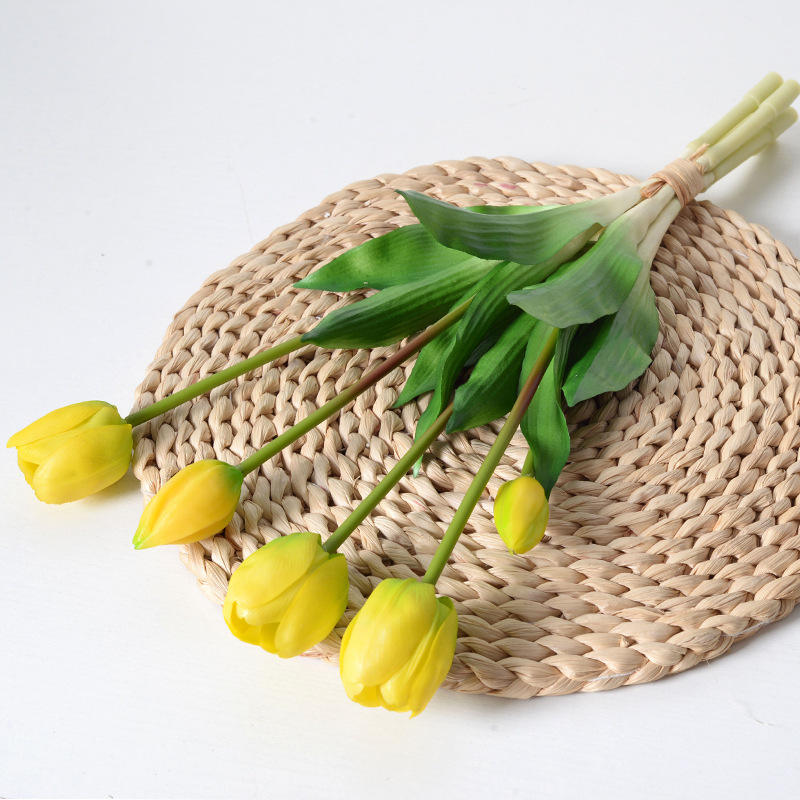 #4 tulip flower bundle-YELLOW