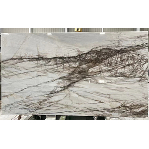 Kings-Wing Dione nhện phiến đá cẩm thạch đá tùy chỉnh Trung Quốc Trắng phòng khách gạch sang trọng bàn ăn hiện đại Thiết kế sàn đá cẩm thạch - Product Image 2