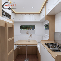 WECARE Camper Caravan 4x4, caravane tout-terrain, camping-car avec cuisine coulissante et système d'énergie solaire