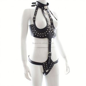 ชุดนอนหนังพีวีซีสำหรับห้องบอลรูมแนวยุโรปแฟชั่นฤดูร้อนชุดชั้นในคู่รักแบบวาบหวิว - Product Image 4