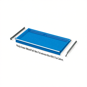 Fami Flexa <b>Drawer</b> 906x447x61 Mm Full Extension Blue Ral5012 <b>Tool</b> Cabinet - Product Image 3