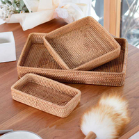 Paniers de rangement en rotin 3 tailles plateau de rangement de cuisine pour légumes fruits pain organisateur de maison