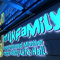 Letras de Canal con Iluminación Frontal Personalizadas, Letreros Grandes para Exteriores, Entradas de Edificios de Hoteles, Logotipos LED 3D Iluminados para Publicidad Comercial