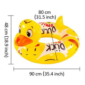 BS-s Mini juguete multicolor fluorescente brillo Pastel sirena perro anillo de natación - Product Image 6