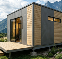 Maison mobile modulaire directe usine, mini-maison préfabriquée, aménagement personnalisé, économie de fret, installation facile, entièrement meublée, vente en gros